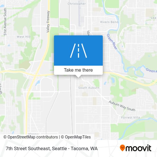 7th Street Southeast map