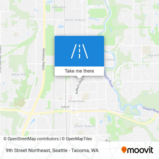 Mapa de 9th Street Northeast