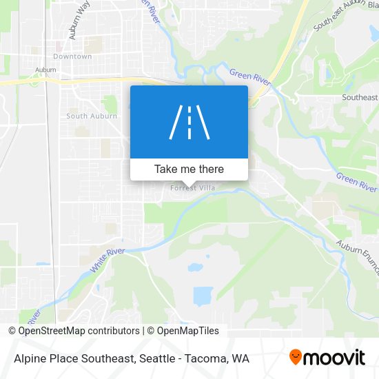 Alpine Place Southeast map