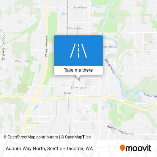 Mapa de Auburn Way North