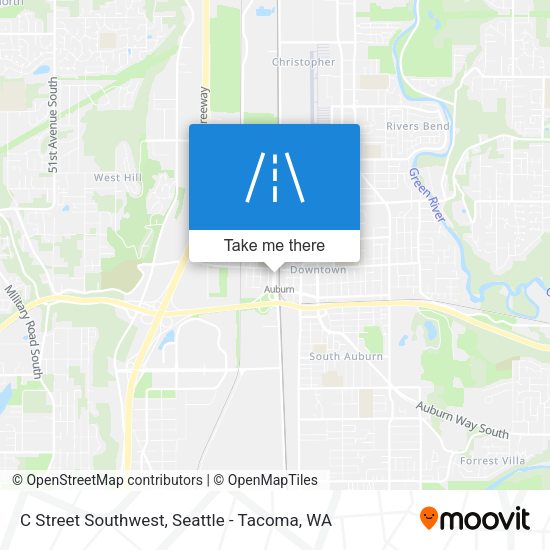 C Street Southwest map