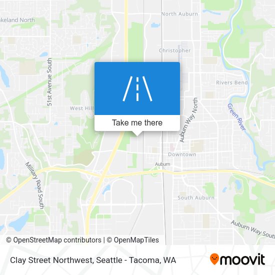 Clay Street Northwest map