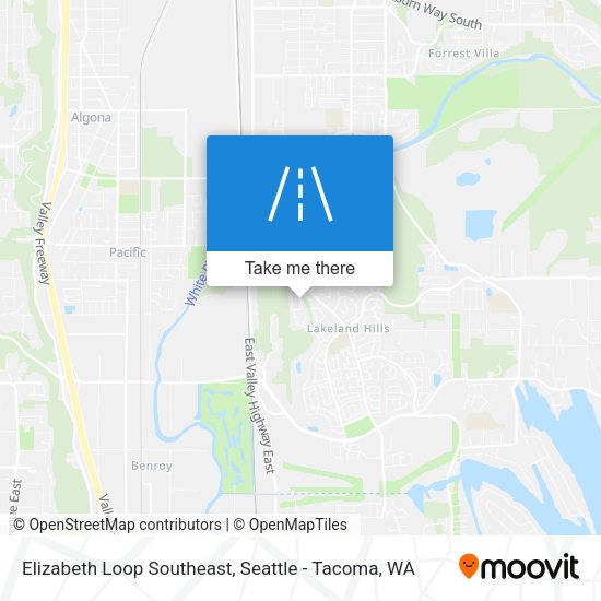 Elizabeth Loop Southeast map