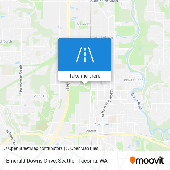 Emerald Downs Drive map