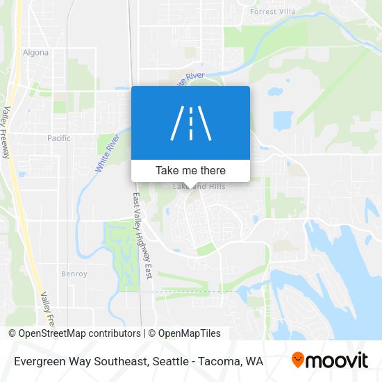 Mapa de Evergreen Way Southeast