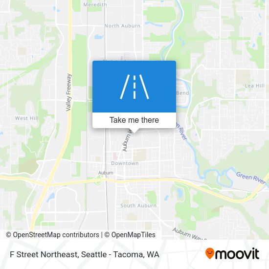 F Street Northeast map