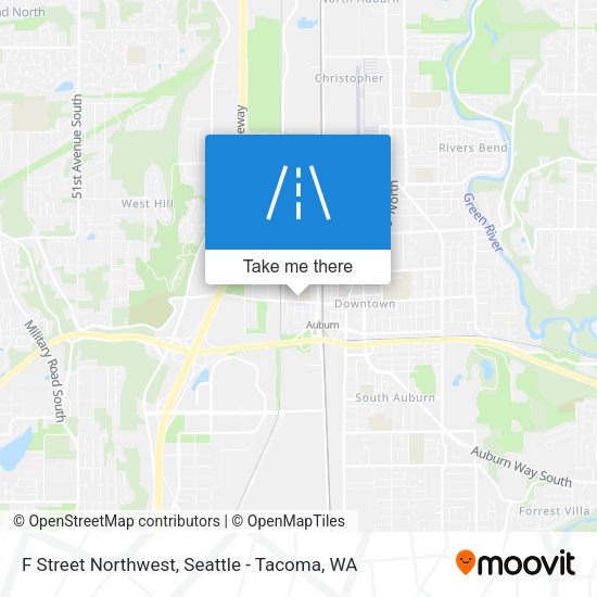 F Street Northwest map