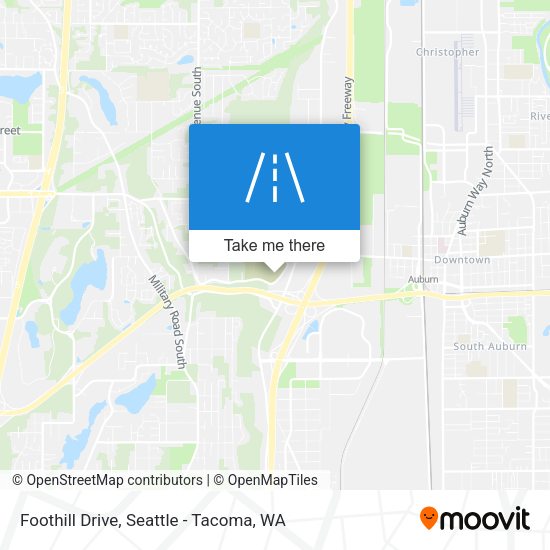 Foothill Drive map