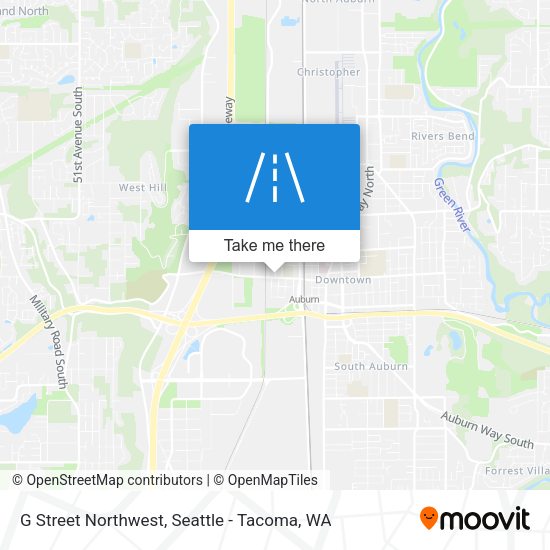 Mapa de G Street Northwest