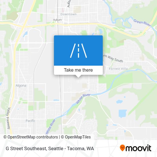 Mapa de G Street Southeast