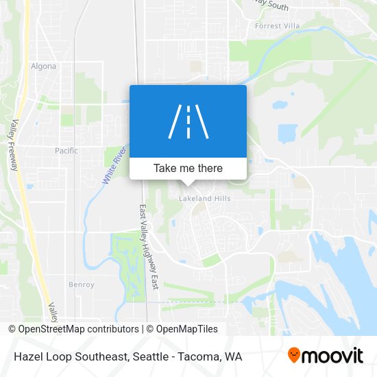 Mapa de Hazel Loop Southeast