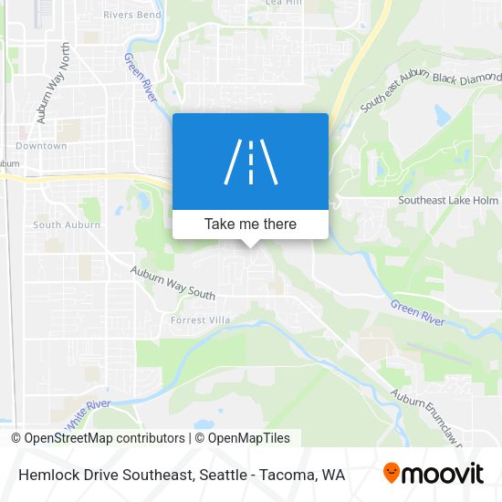 Hemlock Drive Southeast map