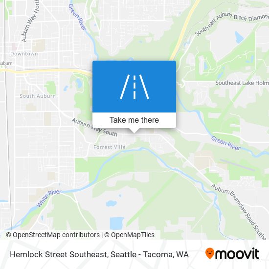 Hemlock Street Southeast map