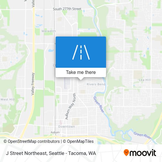 J Street Northeast map