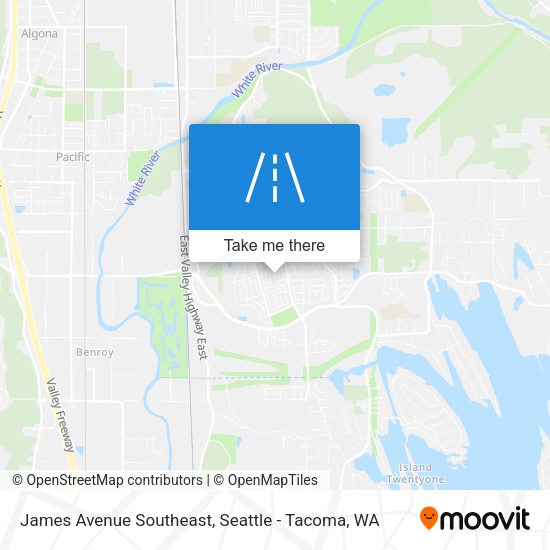 James Avenue Southeast map