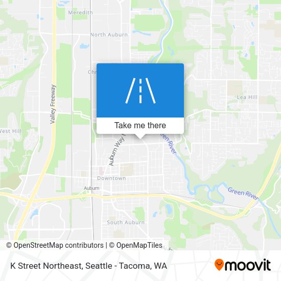 K Street Northeast map