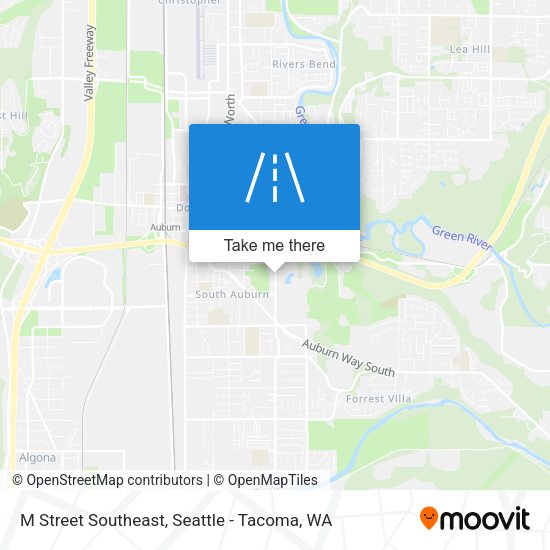 Mapa de M Street Southeast