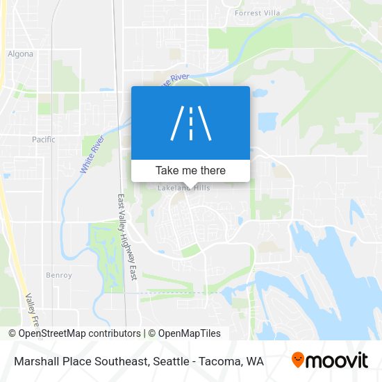 Mapa de Marshall Place Southeast