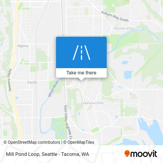Mill Pond Loop map
