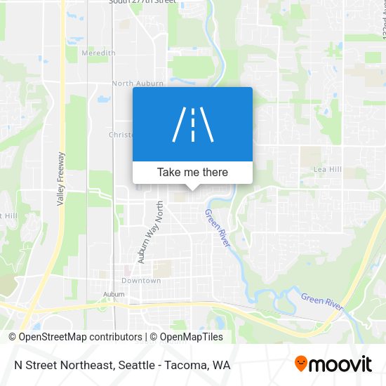 Mapa de N Street Northeast