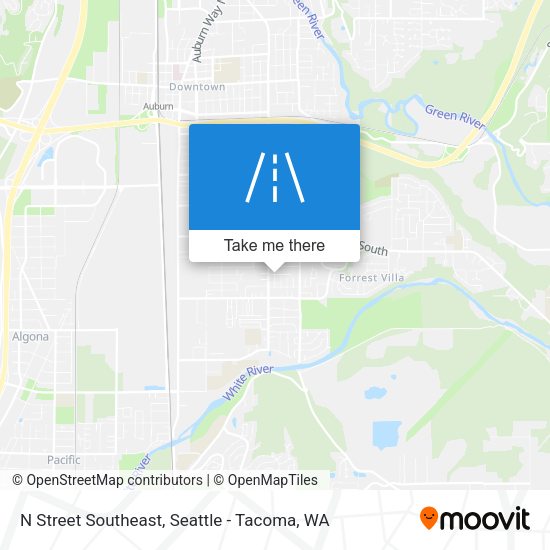 N Street Southeast map