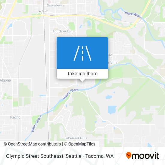 Olympic Street Southeast map