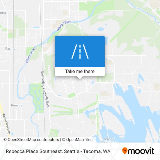 Mapa de Rebecca Place Southeast