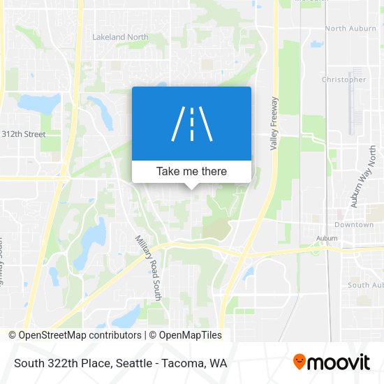 South 322th Place map