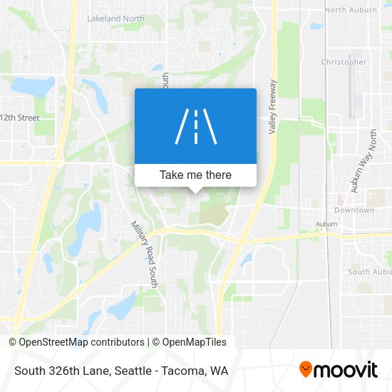 South 326th Lane map