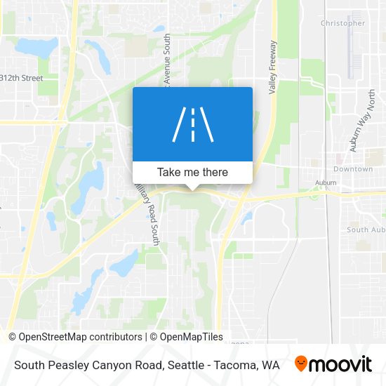 South Peasley Canyon Road map