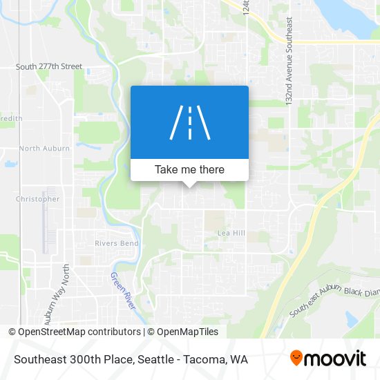 Southeast 300th Place map