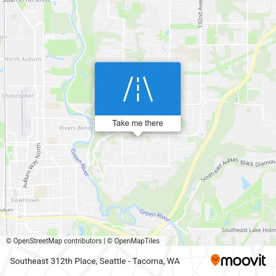 Southeast 312th Place map