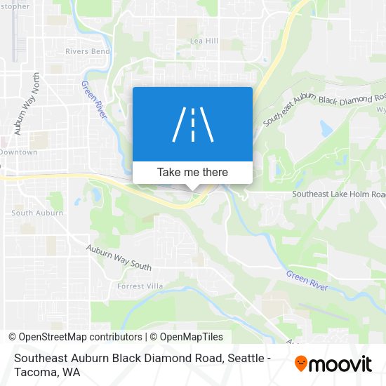 Southeast Auburn Black Diamond Road map