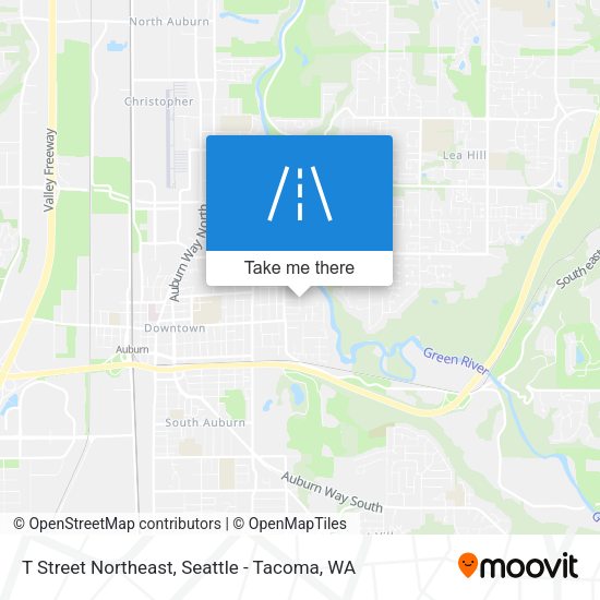 T Street Northeast map