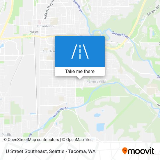 U Street Southeast map