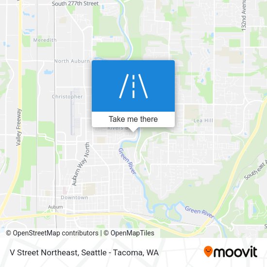 V Street Northeast map