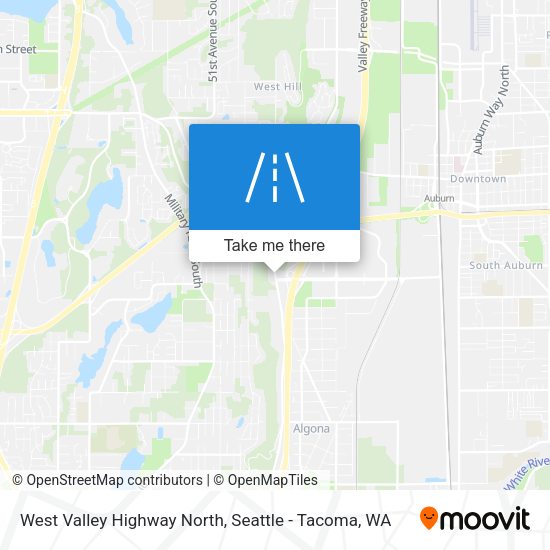West Valley Highway North map