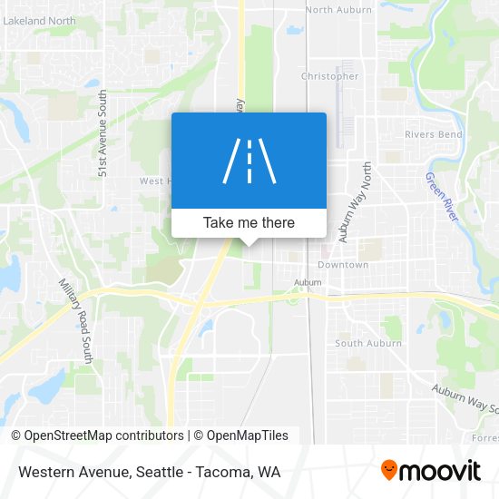 Western Avenue map