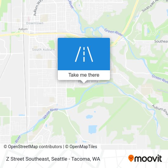 Mapa de Z Street Southeast