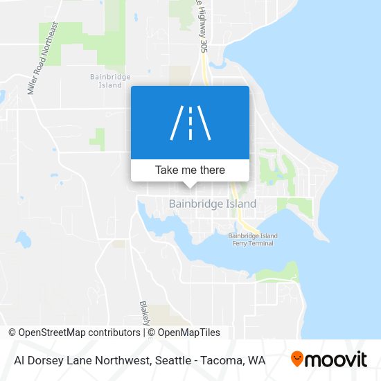Mapa de Al Dorsey Lane Northwest