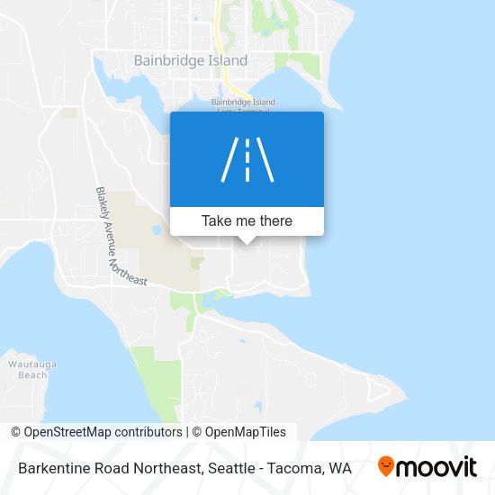 Barkentine Road Northeast map