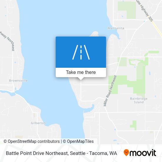 Battle Point Drive Northeast map