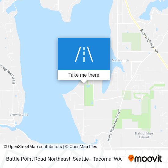 Battle Point Road Northeast map