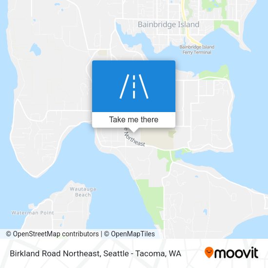 Mapa de Birkland Road Northeast
