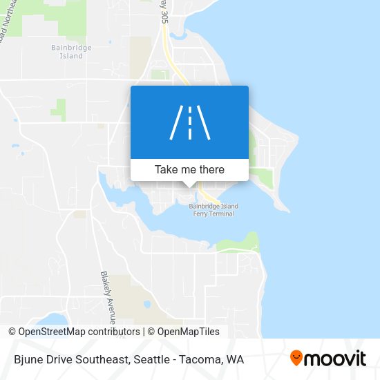 Mapa de Bjune Drive Southeast