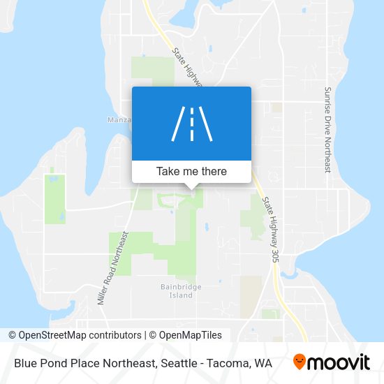Blue Pond Place Northeast map