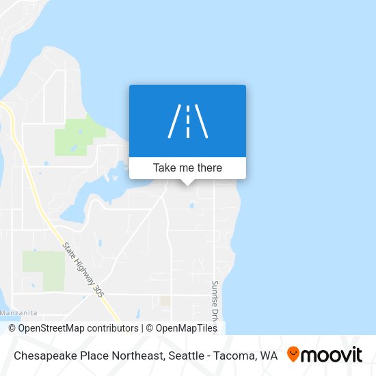 Chesapeake Place Northeast map