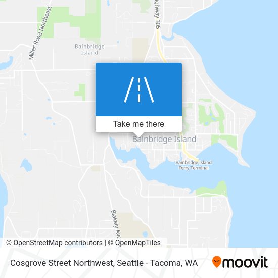 Cosgrove Street Northwest map