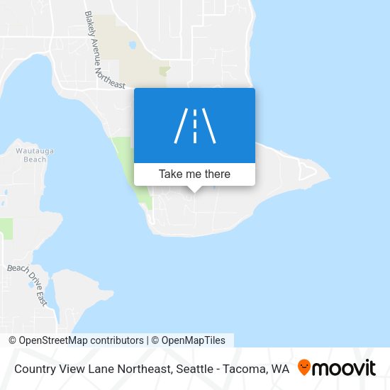 Country View Lane Northeast map