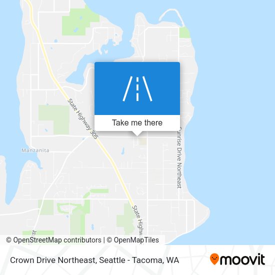 Mapa de Crown Drive Northeast